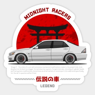 Tuner White IS 200 IS 300 JDM Sticker